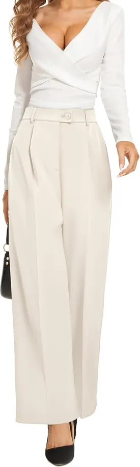 2025 Work Pants for Women Business Casual Office Dress Pants Trousers with Pockets