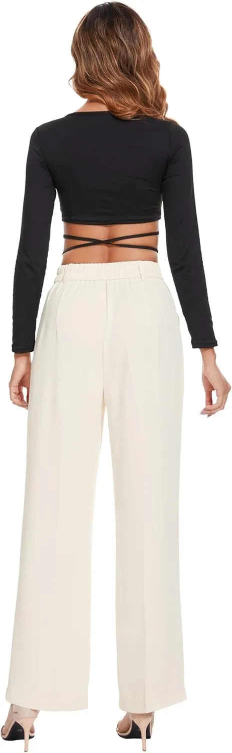 2025 Work Pants for Women Business Casual Office Dress Pants Trousers with Pockets