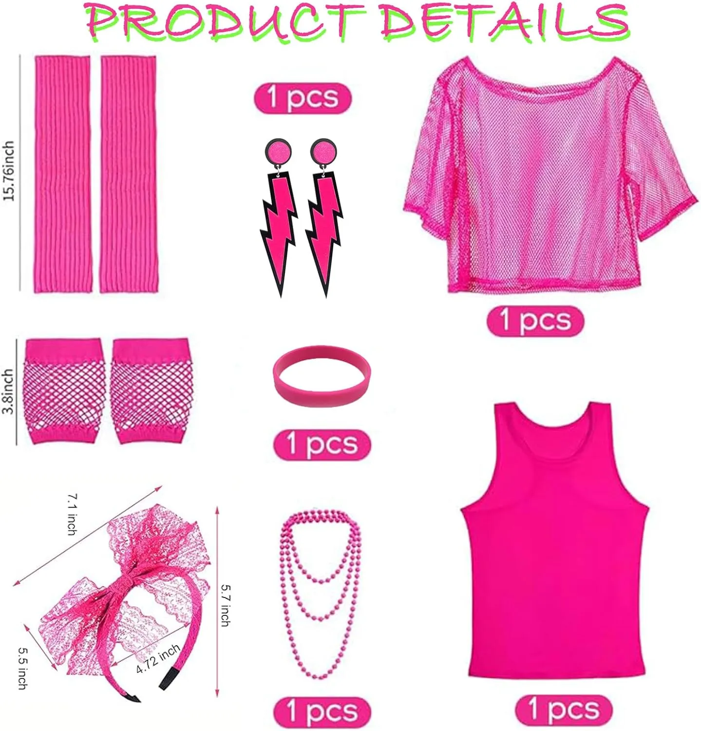 80s 90s Outfit for Women 80s Accessories Set Baseball Jersey Shirt neon Shorts Slouch Socks Headband