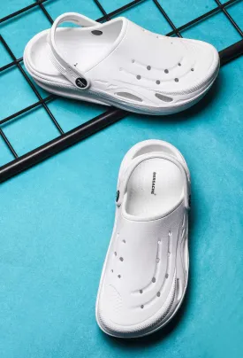 Bersache Extra Soft Classic Casual with  Regular wear with Ultra Soft & Flexibility Technology Clogs for Men's & Boy's 6064-White