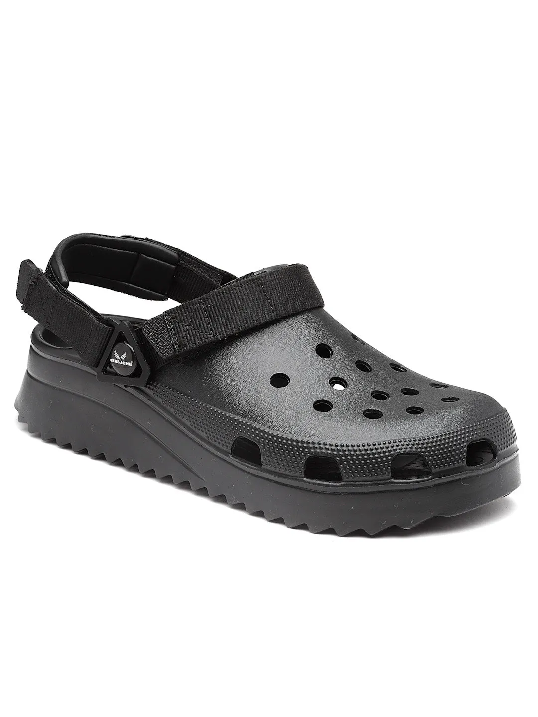 Bersache Extra Soft Classic Casual with  Regular wear with Ultra Soft & Flexibility Technology Clog's for Men's & Boy's (6137-Black)