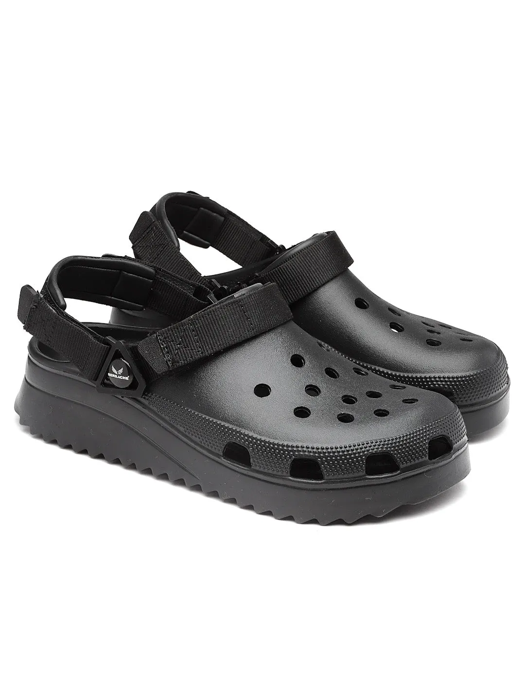 Bersache Extra Soft Classic Casual with  Regular wear with Ultra Soft & Flexibility Technology Clog's for Men's & Boy's (6137-Black)