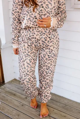 Comfort Zone Joggers - Leopard Lace