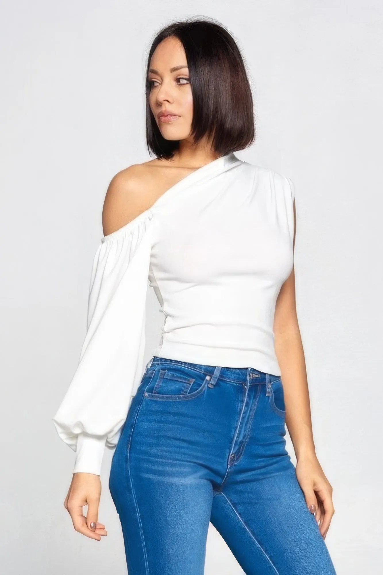 Flare Of Sexy One Shoulder Top