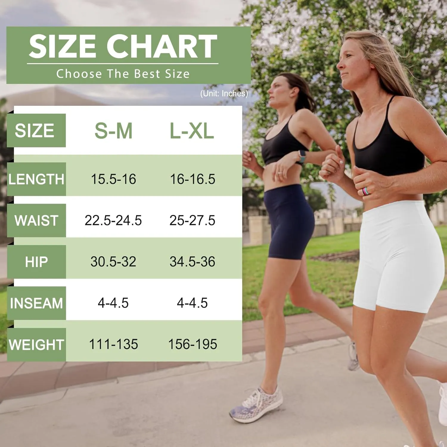 High Waisted Workout Biker Shorts for Women-5" Tummy Control Athletic Running Gym Yoga Spandex Shorts