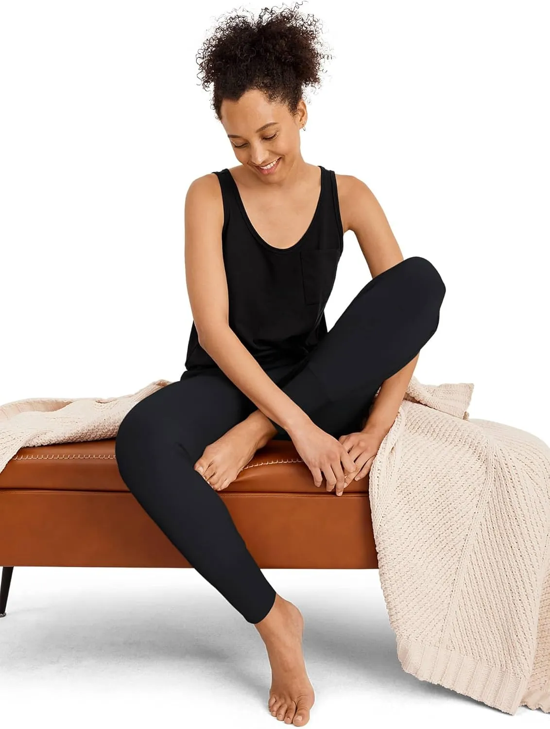 Jockey Women's Loungewear Soft Touch Luxe Foldover Jogger
