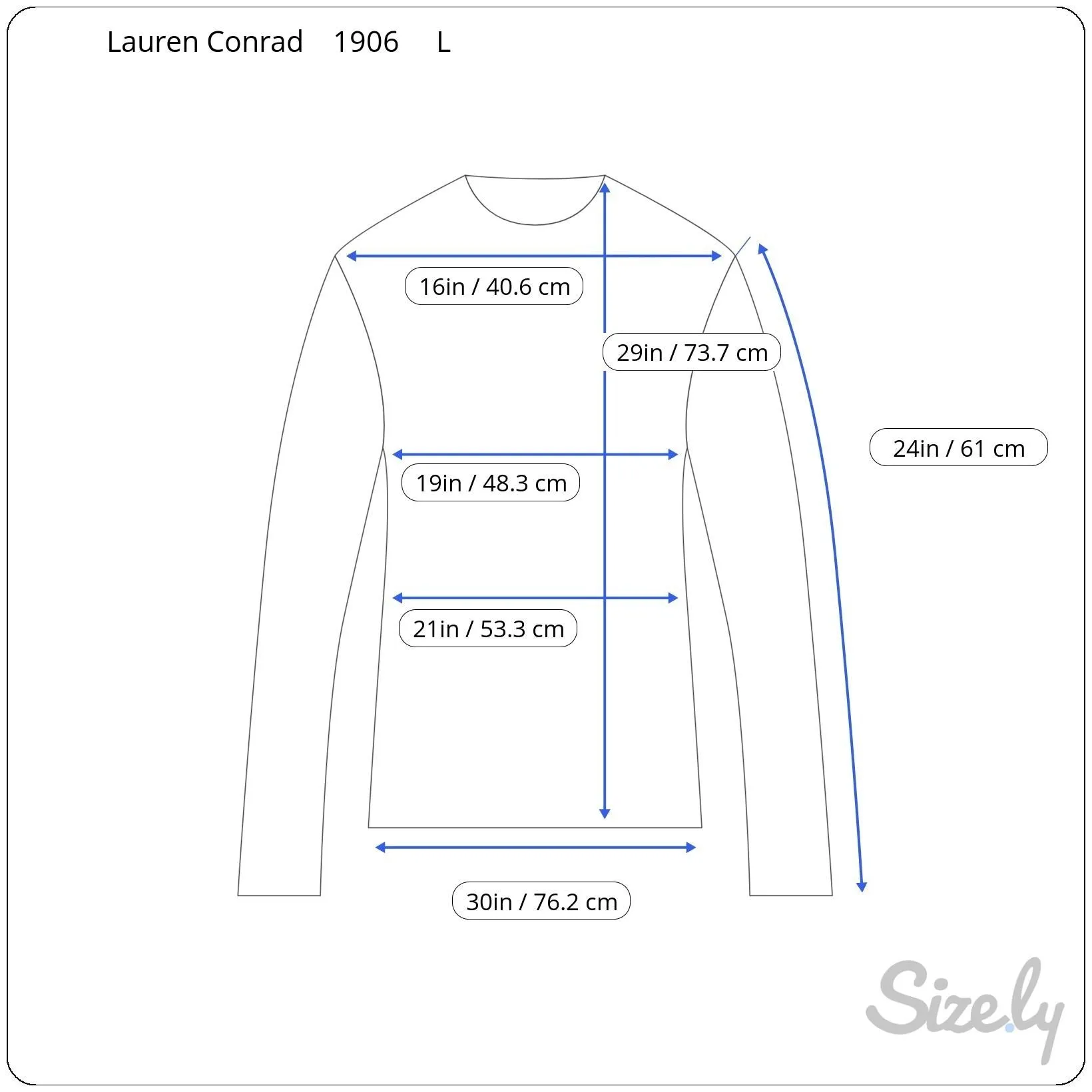 Lauren Conrad Womens Ribbed Knit V-Neck Cable Tie Detail Bell Sleeve Sweater L