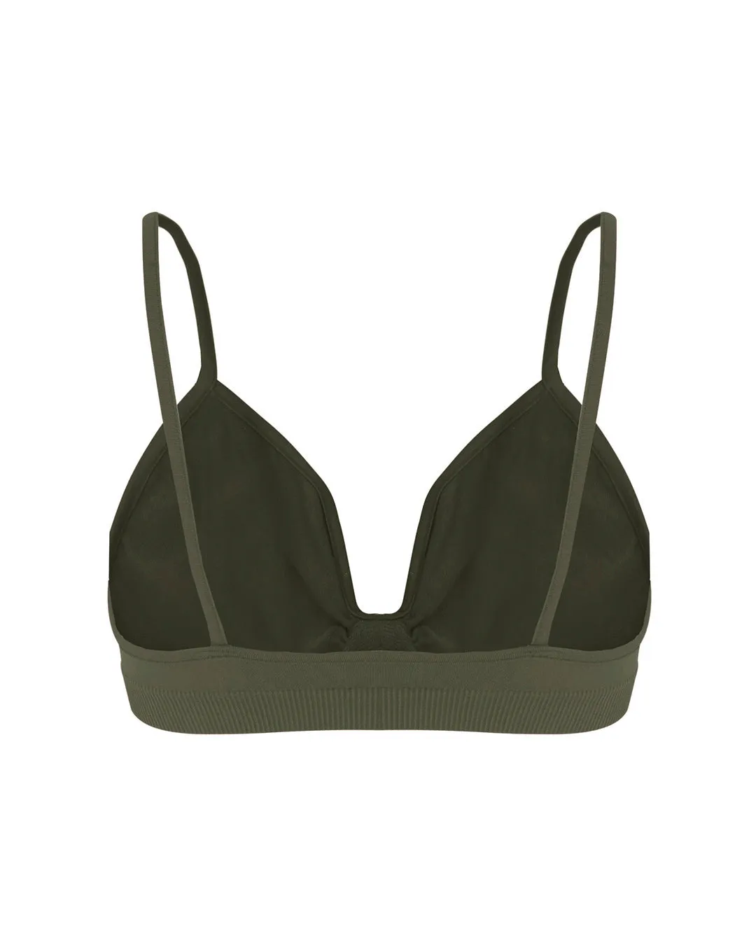 LIBERATED Bikini Bra Top | Olive