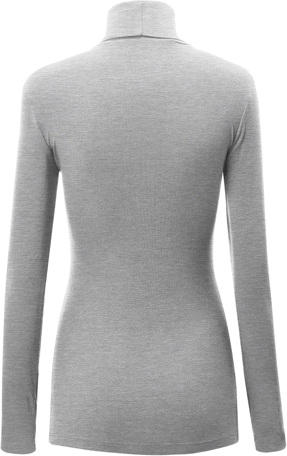 Lock and Love Women's Lightweight Long Sleeve Cozy Stylilsh Turtleneck Top Pullover Sweater