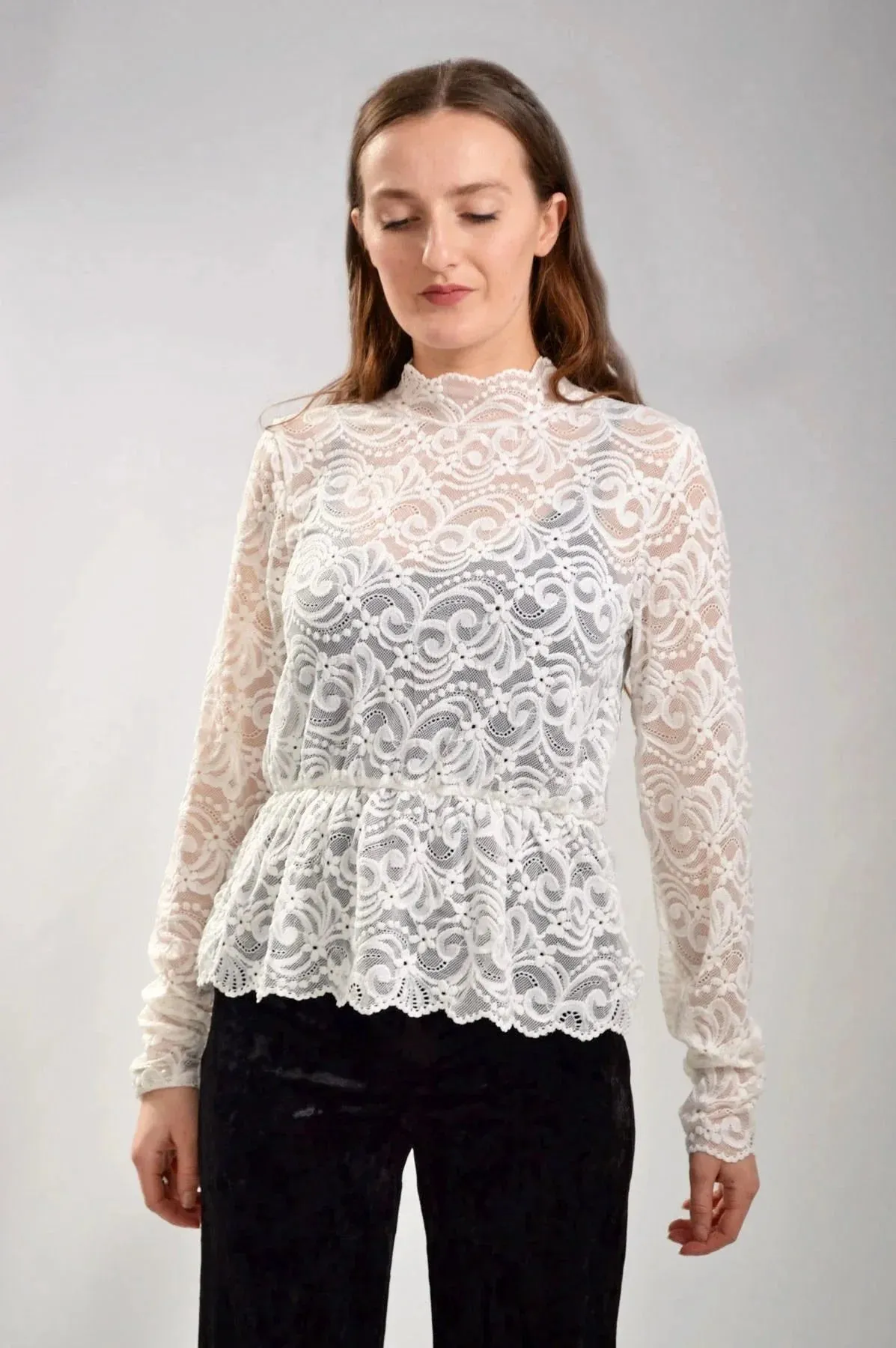 Long Sleeve Peplum Top
