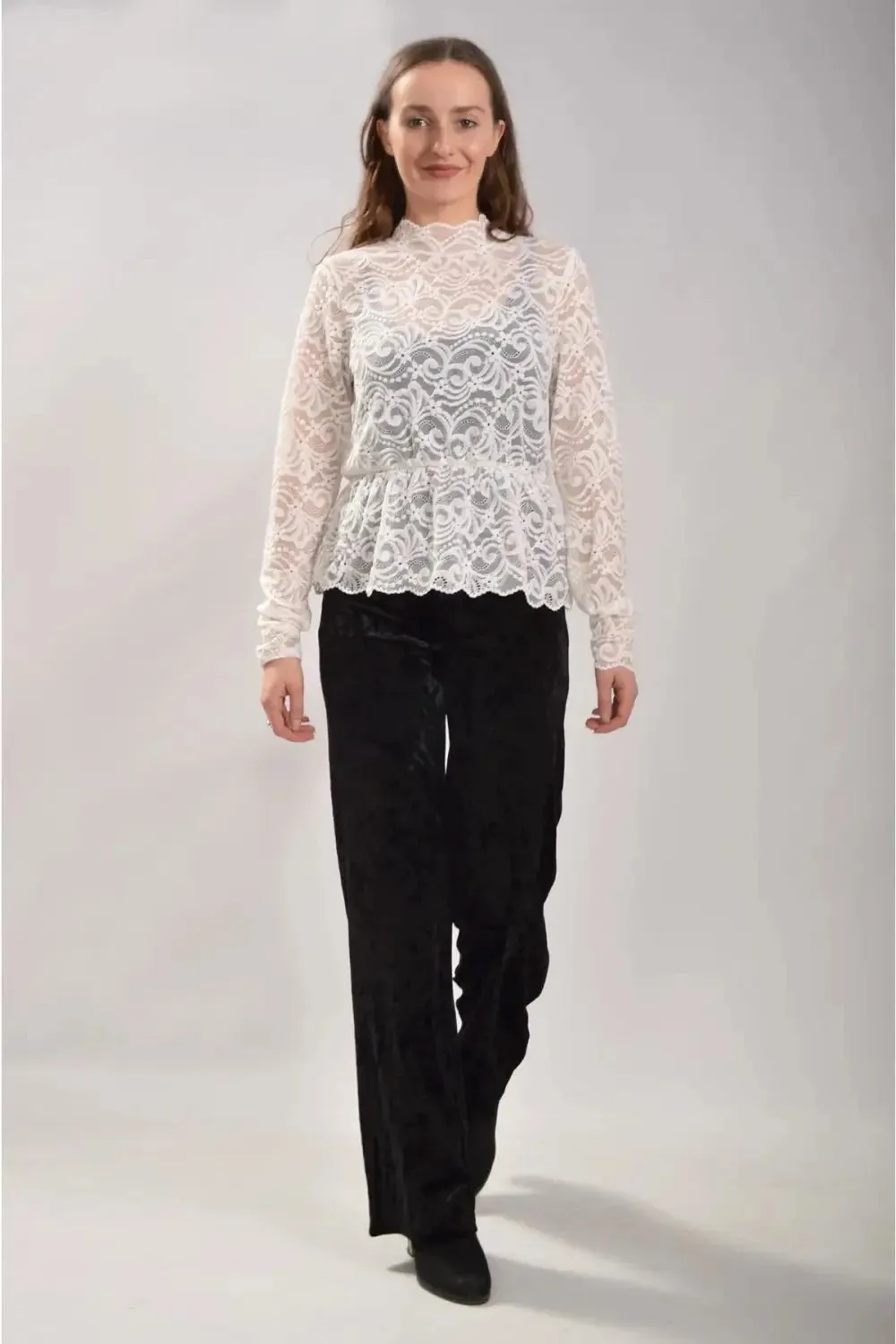 Long Sleeve Peplum Top