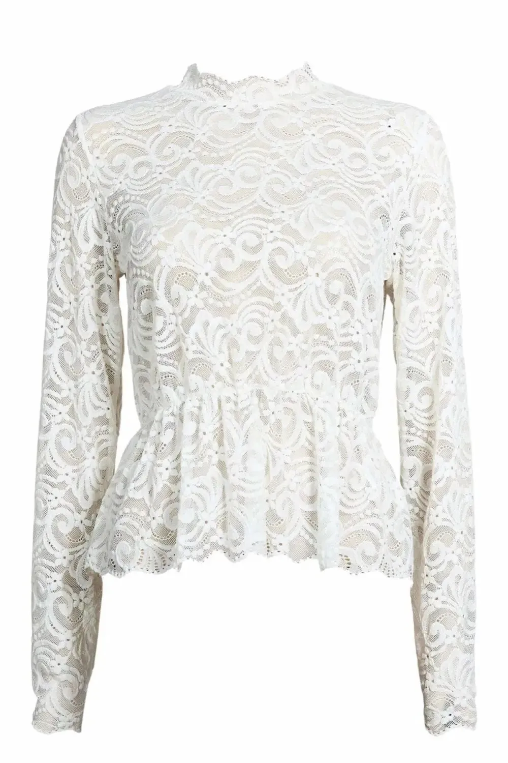 Long Sleeve Peplum Top
