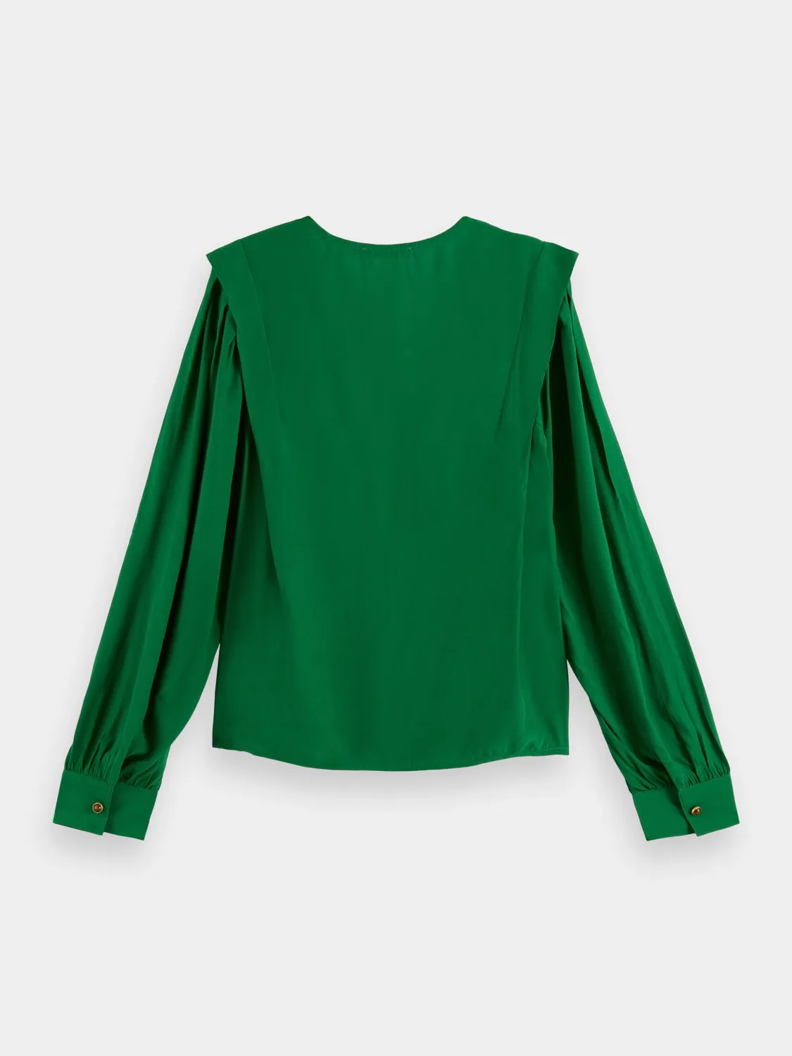 Long sleeved v-neck blouse