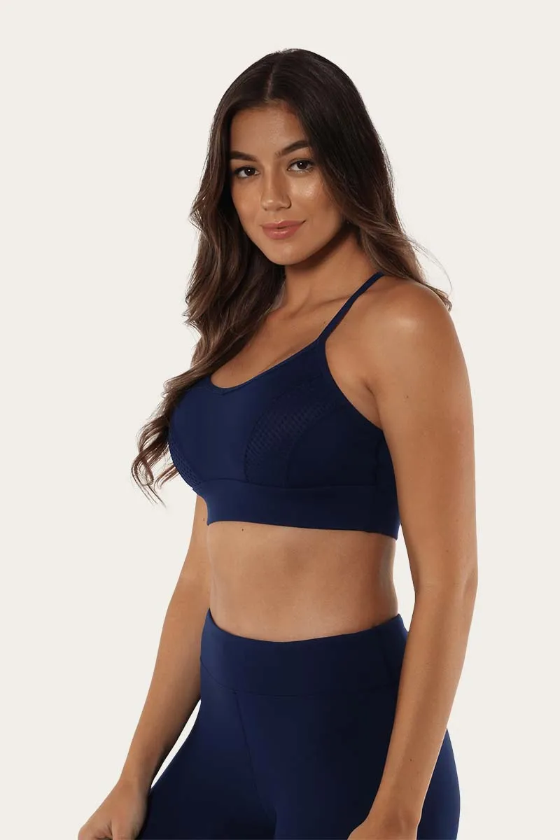 Mallee Womens Sports Bra - Navy