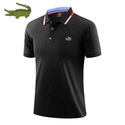 Men's cotton printed polo shirt spring, summer and autumn new business