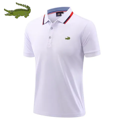 Men's cotton printed polo shirt spring, summer and autumn new business