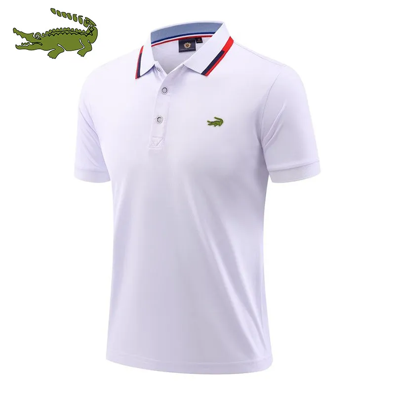 Men's cotton printed polo shirt spring, summer and autumn new business