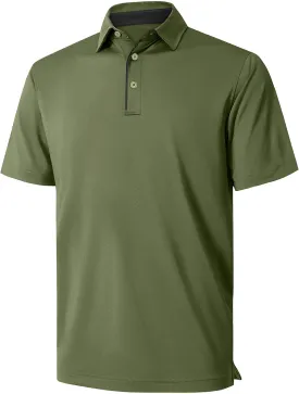 NIASHOT Mens Polo Shirt Short Sleeve Golf Sports Casual Tee
