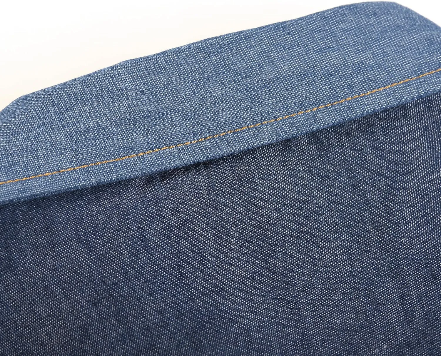 OCHENTA Men's Denim Button Down Shirts Casual Chambray Long Sleeve Lightweight Tops