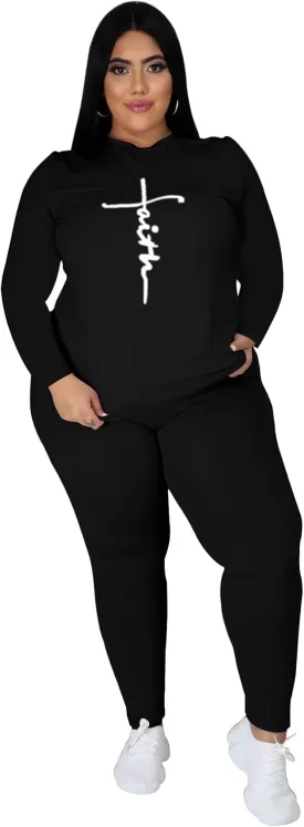 Plus Size Two Piece Outfits For Women Summer Sweatsuits Jogger Sets Casual Print Shorts Tracksuit Sets