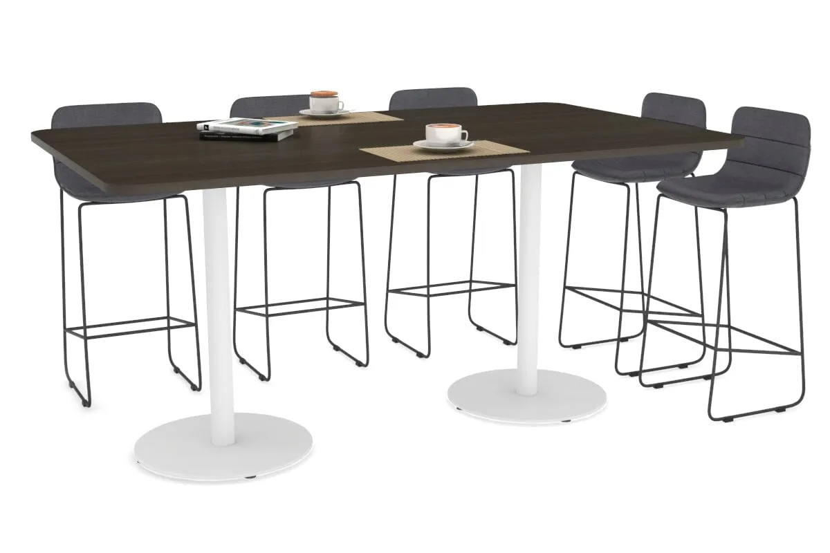 Sapphire Disc Base Counter Table - Rounded Corners [1800L x 1100W with Rounded Corners]