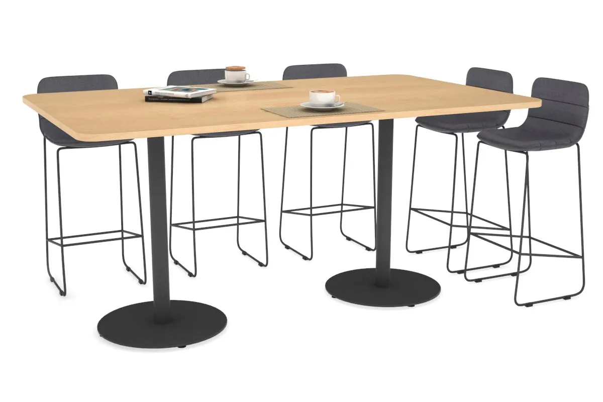 Sapphire Disc Base Counter Table - Rounded Corners [1800L x 1100W with Rounded Corners]