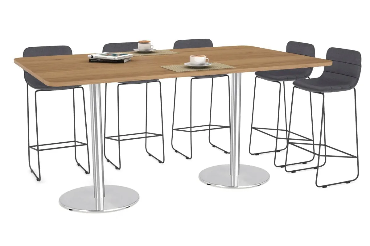 Sapphire Disc Base Counter Table - Rounded Corners [1800L x 1100W with Rounded Corners]