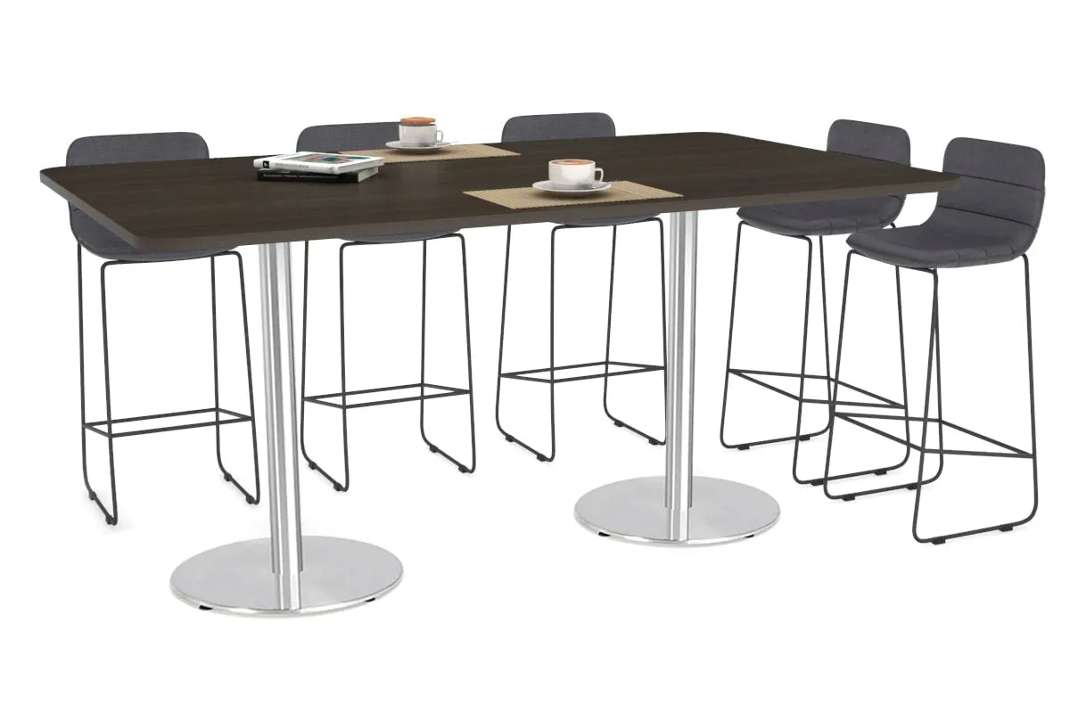 Sapphire Disc Base Counter Table - Rounded Corners [1800L x 1100W with Rounded Corners]