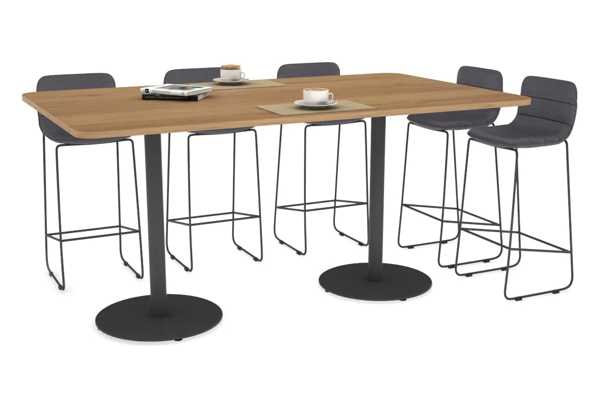 Sapphire Disc Base Counter Table - Rounded Corners [1800L x 1100W with Rounded Corners]
