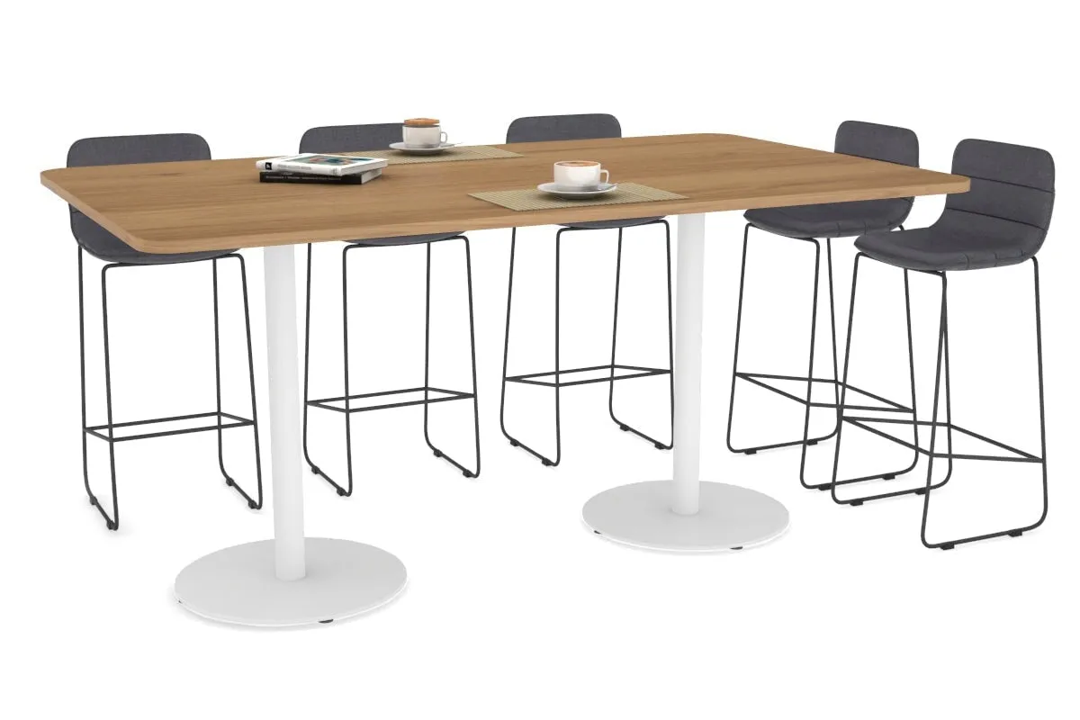 Sapphire Disc Base Counter Table - Rounded Corners [1800L x 1100W with Rounded Corners]