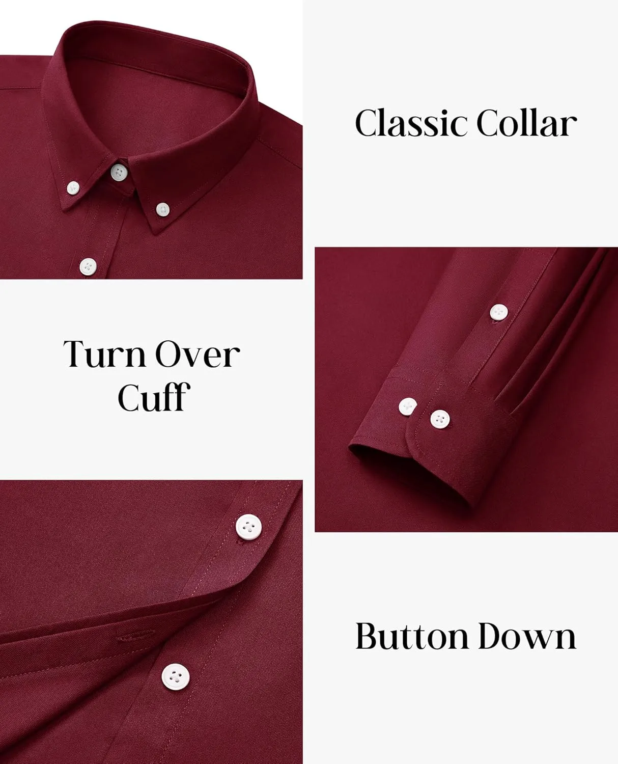 siliteelon Button Down Shirts Women Oxford Shirt Long Sleeve Stretch Dress Shirts Wrinkle Free Business Work Office Blouse