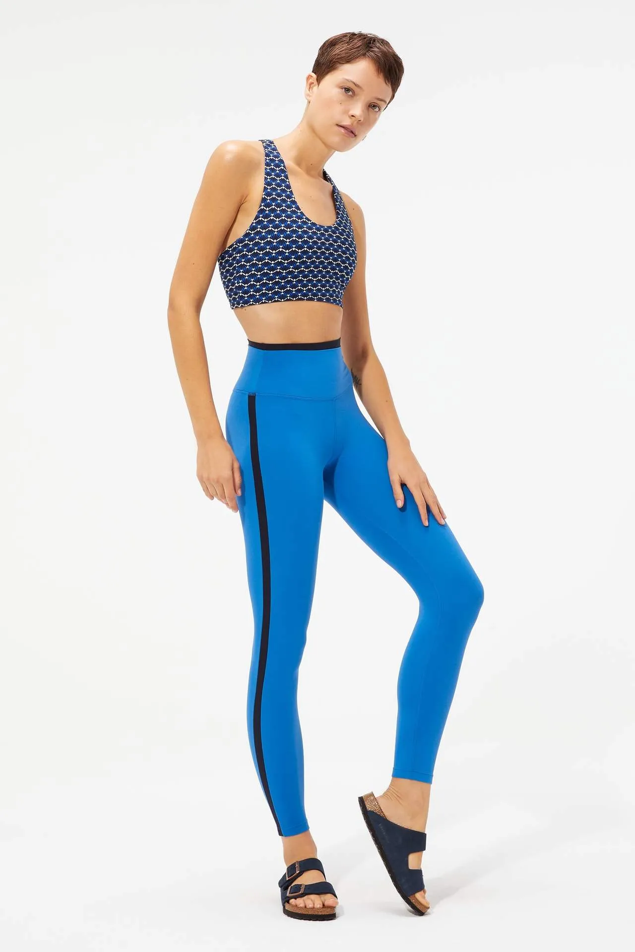 Sophia Dual Waist Airweight 7/8 , Persian Blue/Indigo