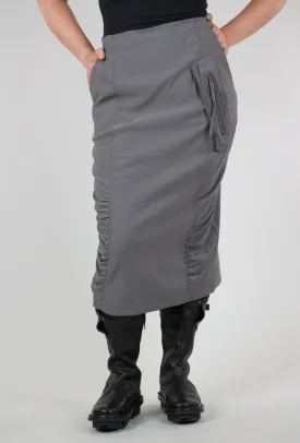Twill Tech Slim Skirt, Rock